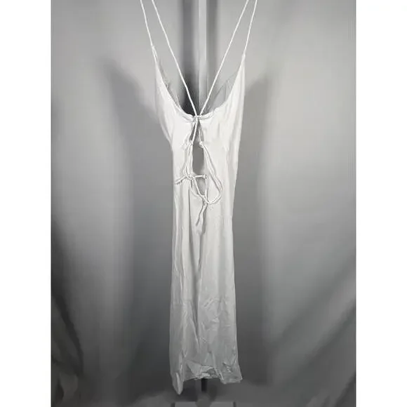 NWT Halara SoftlyZero Ruched Lace Up Bodycon Cool Touch Dress-UPF50+ White XS - Picture 6 of 11